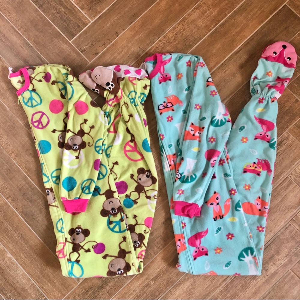 Girls onesie pajamas- 2 PAIRS- Circo size L(10/12)